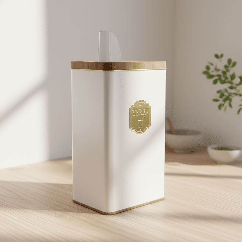 Yerbera Rectangular - LINEA ESENCIA - Bulto por 12 unidades surtidas.