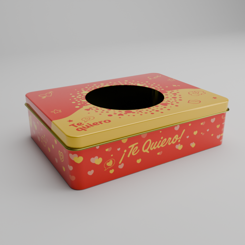 Lata Box Visor - AMARILLO - Bulto por 26 unidades surtidas.