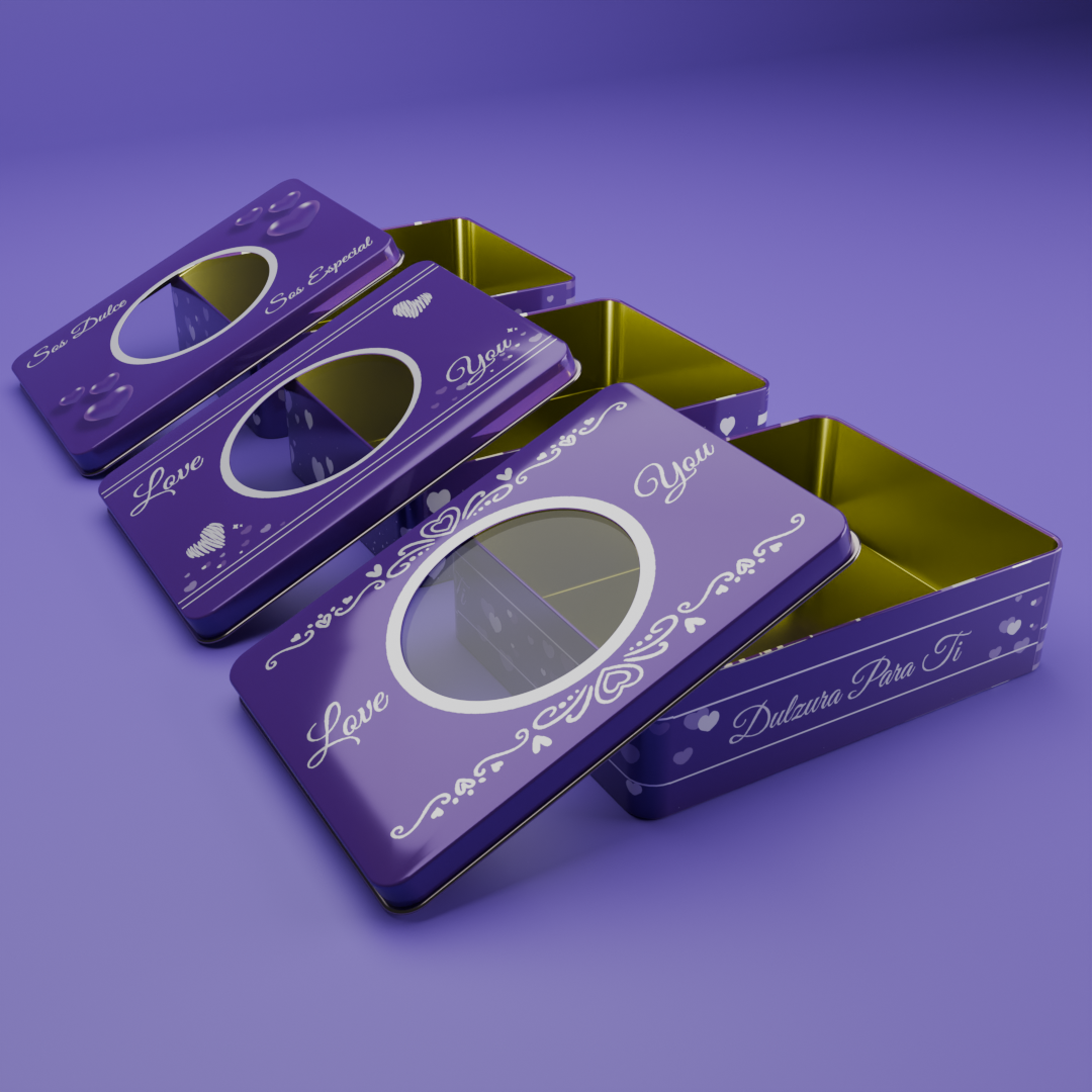 Lata Box Visor - VIOLETA - Bulto por 26 unidades surtidas. - Image 3