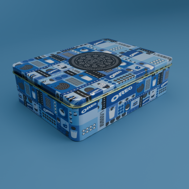 Lata Box - OREO - Bulto por 26 unidades.