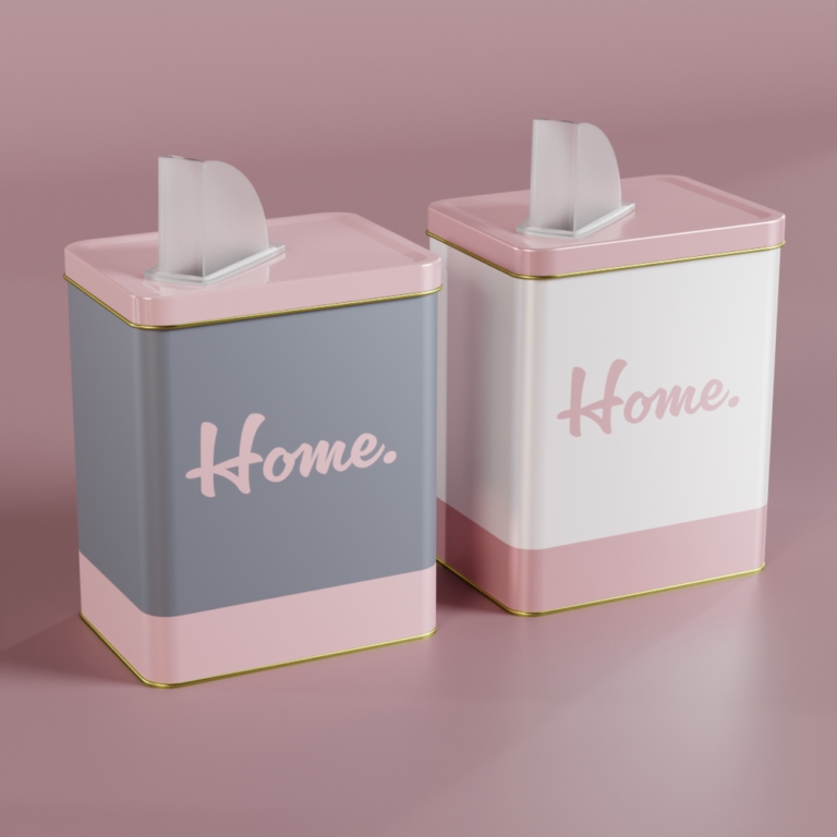 Lata yerbera - LINEA HOME - Bulto por 16 unidades surtidas.