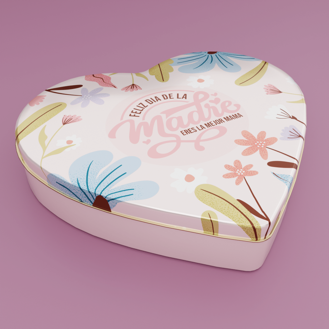 Lata Corazón - DÍA DE LA MADRE - Bulto por 25 unidades surtidas. - Imagen 2